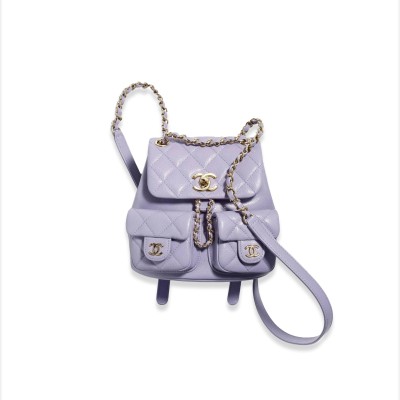 CHANEL SMALL 24A DUMA BACKPACK AS3787 (17.5*16.5*10cm)